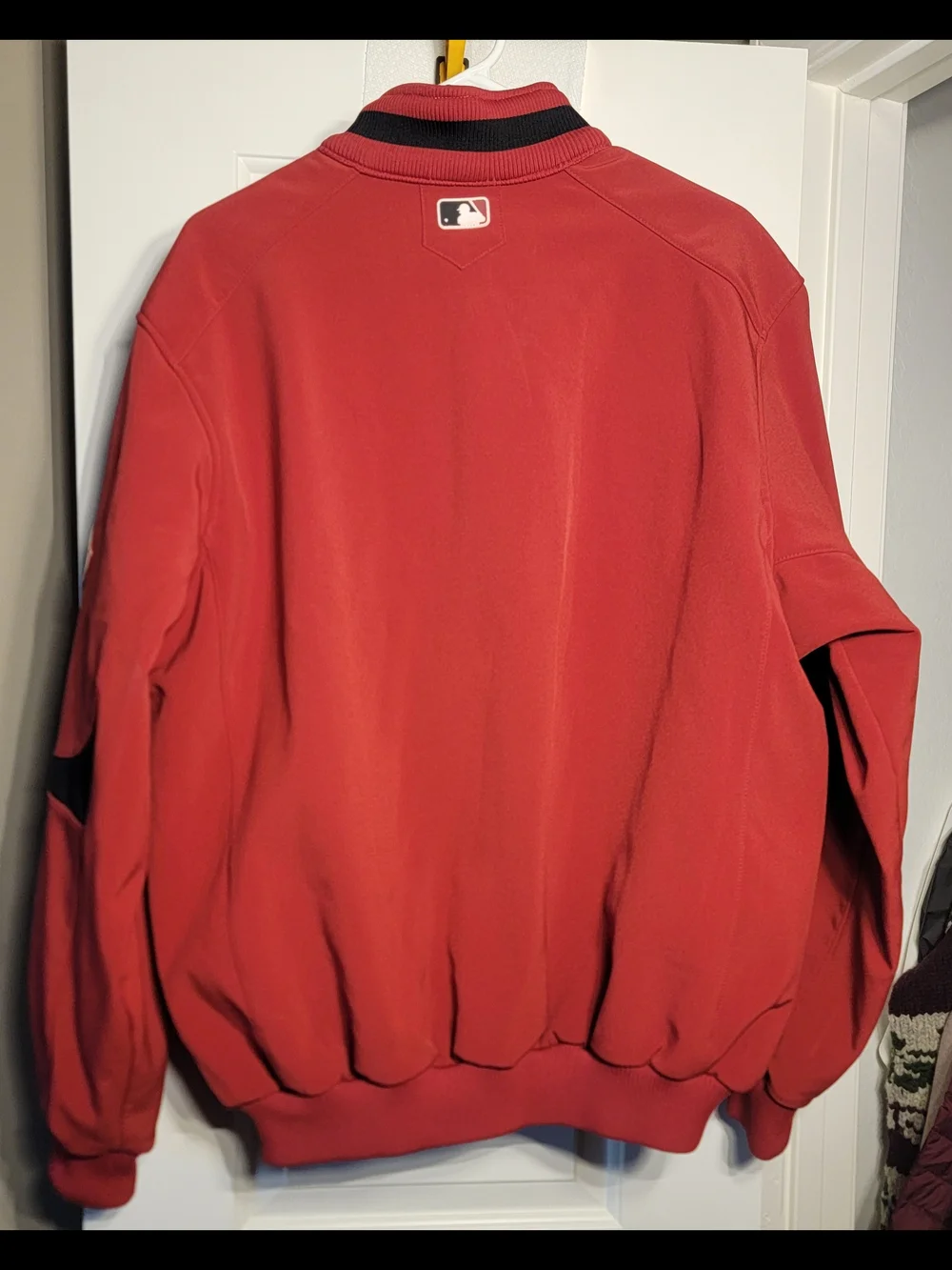 Majestic Red & Black D-backs Bomber Jacket